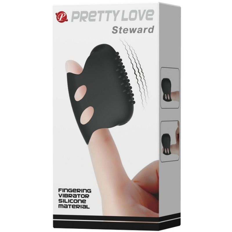 PRETTY LOVE FLIRTATION DEDAL CON VIBRACION STEWARD NEGRO