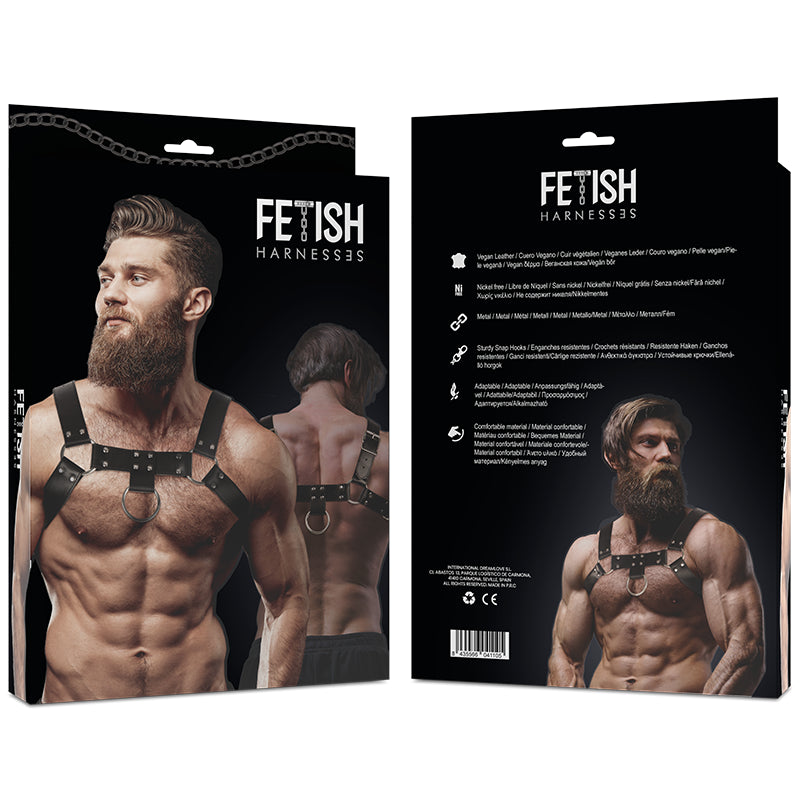 FETISH SUBMISSIVE ATTITUDE ECO LEATHER CHEST STRAP HARNESS MEN