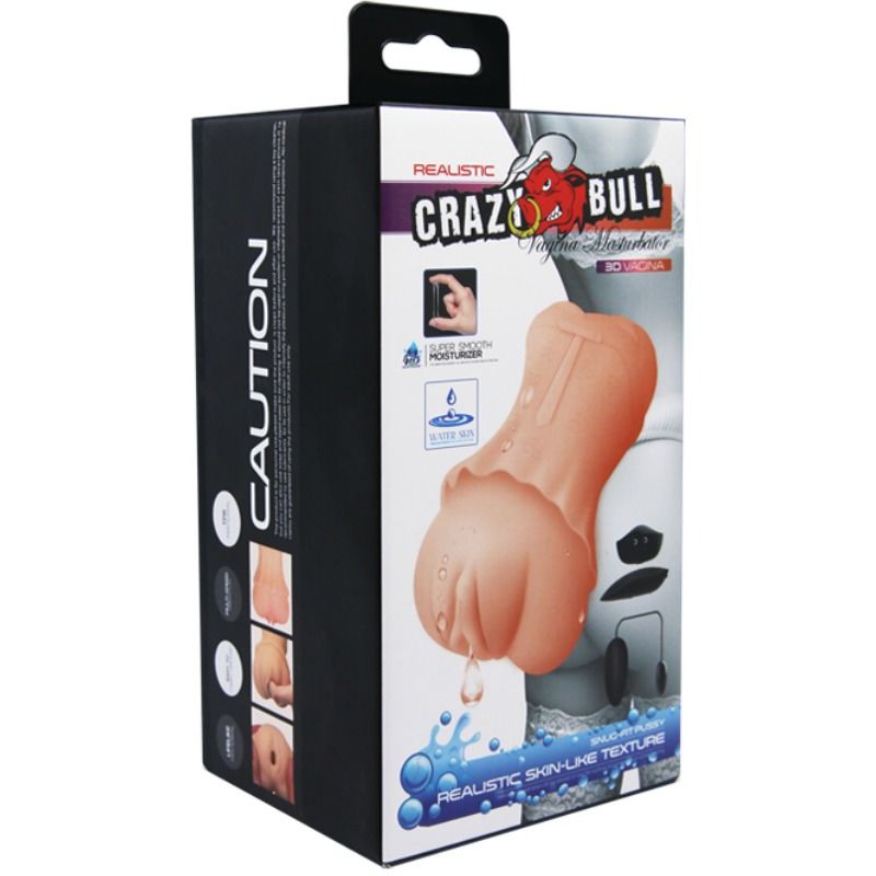 CRAZY BULL MASTURBADOR aGUA PELE VAGINA COM BALA VIBRANTE 2