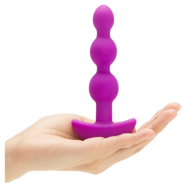 B VIBE TRIPLET ANAL CONTROL REMOTO BEADS ROSA