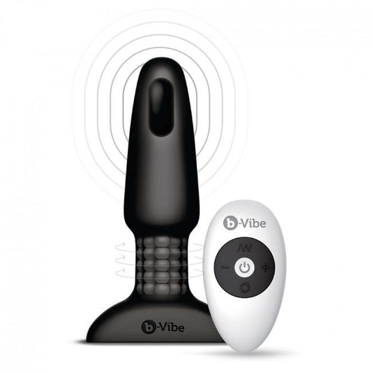 B VIBE RIMMING CONTROL REMOTO ANAL PLUG 2 NEGRO