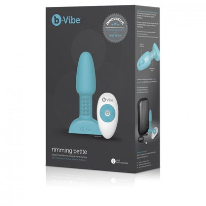 B VIBE RIMMING CONTROL REMOTO ANAL PLUG PETITE TEAL