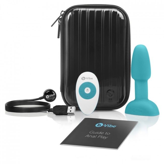 B VIBE RIMMING CONTROL REMOTO ANAL PLUG PETITE TEAL