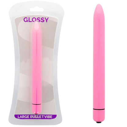 GLOSSY SLIM VIBRADOR ROSA INTENSO