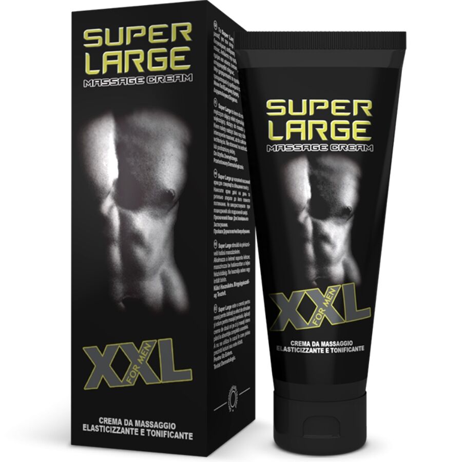 CREME DE MASSAGEM E ELASTIZAyaO PARA PeNIS SUPER LARGE XXL 75 ML