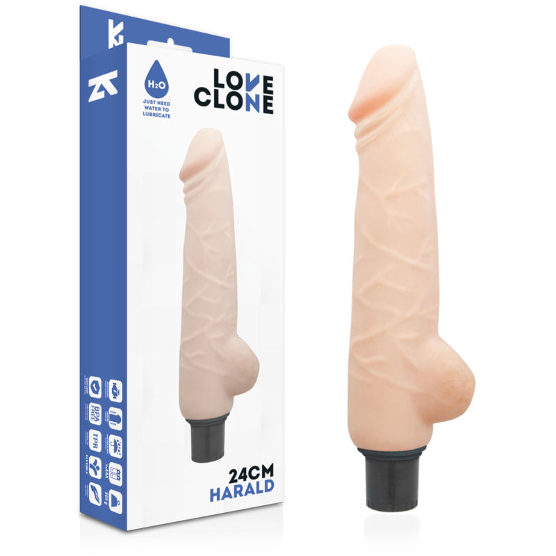 LOVECLONE HARALD AUTO LUBRIFICAyaO VIBRADOR 24CM