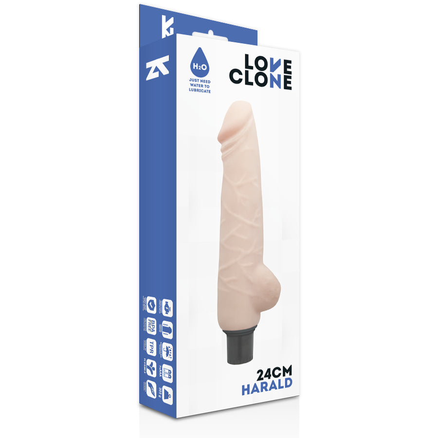 LOVECLONE HARALD AUTO LUBRIFICAyaO VIBRADOR 24CM