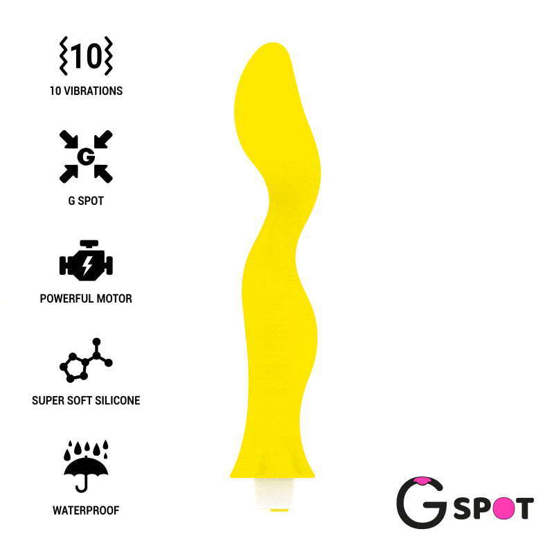 PONTO G GAVYN VIBRADOR PONTO G AMARELO