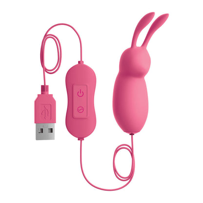 OMG COELHO BONITO PODEROSO PINK VIBRATOR USB