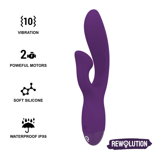 REWOLUTION REWOFUN VIBRADOR FLEXiVEL COM COELHO