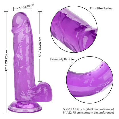 CALEX SIZE QUEEN DILDO ROXO 153 CM