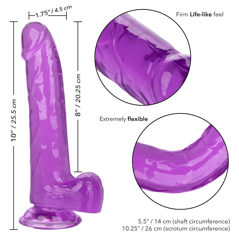 CALEX SIZE QUEEN DILDO ROXO 203 CM