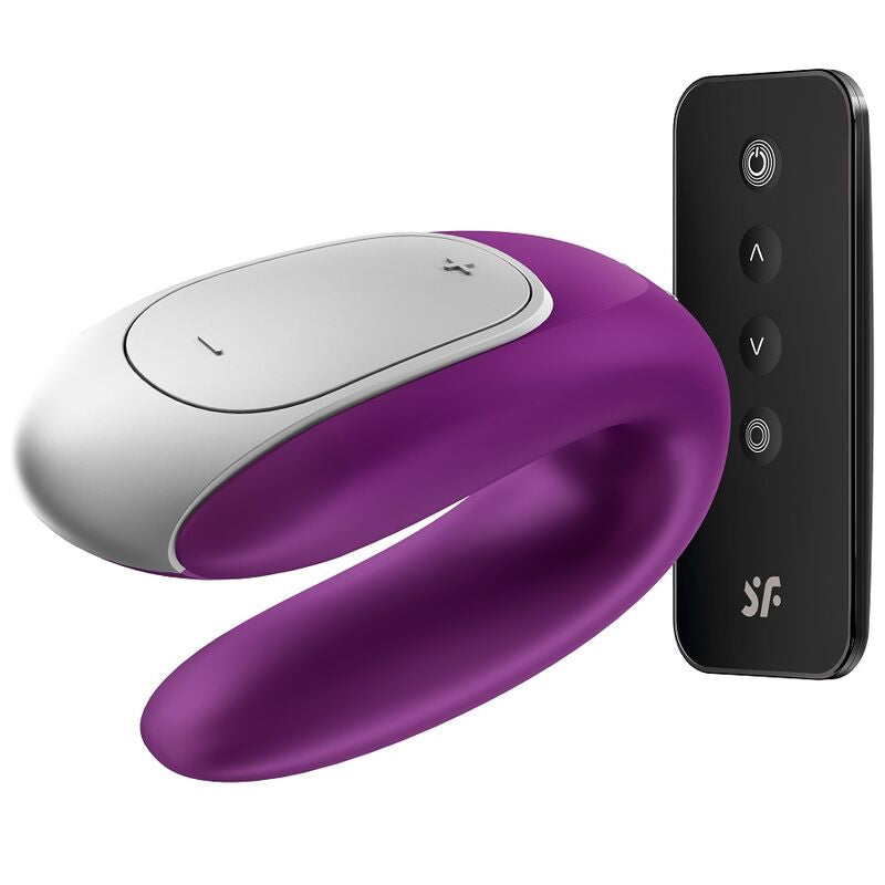 SATISFYER DOUBLE FUN PARTNER VIBRATOR ROXO