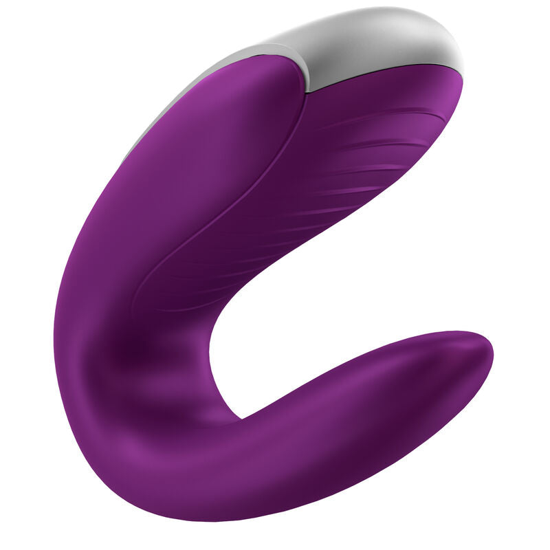 SATISFYER DOUBLE FUN PARTNER VIBRATOR ROXO