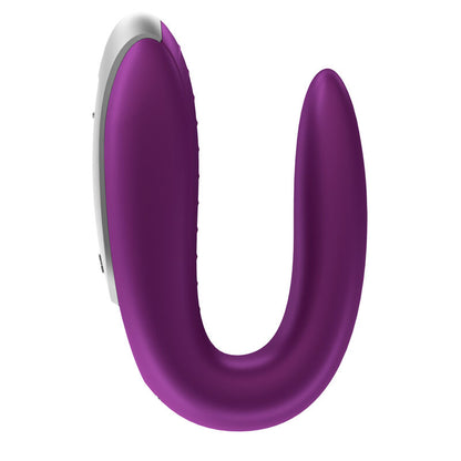 SATISFYER DOUBLE FUN PARTNER VIBRATOR ROXO