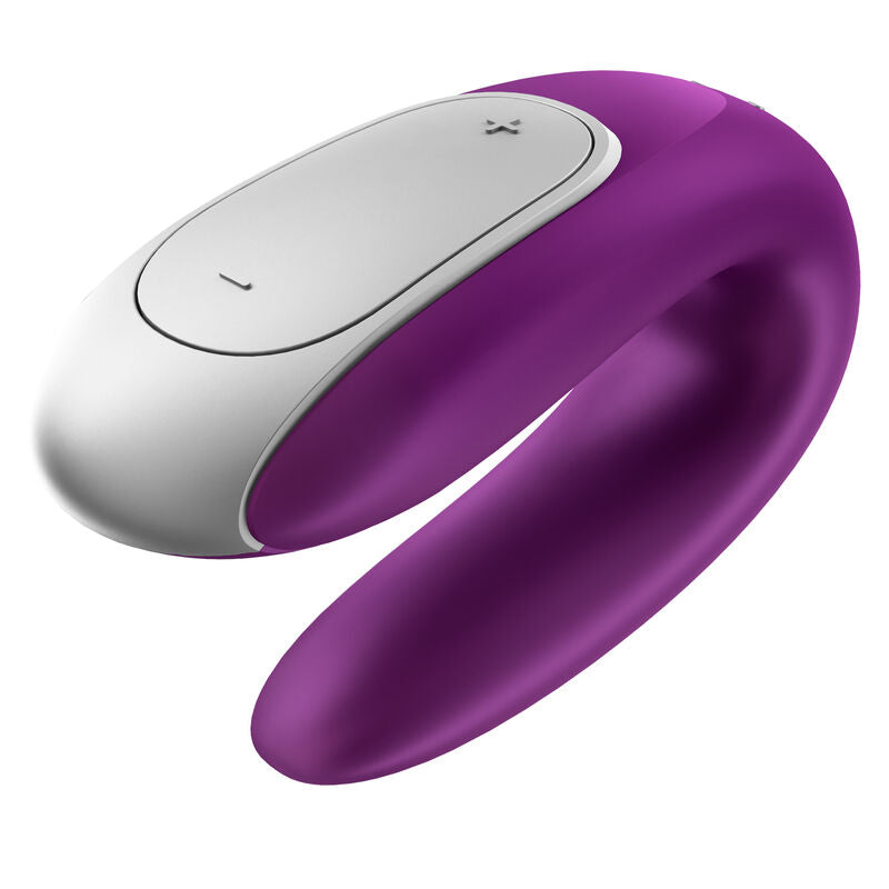 SATISFYER DOUBLE FUN PARTNER VIBRATOR ROXO