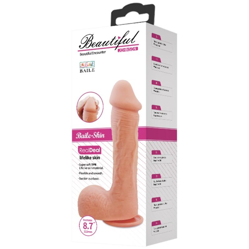 LINDO ENCONTRO JOHNSON LIFELIKE SKIN DILDO 22 CM