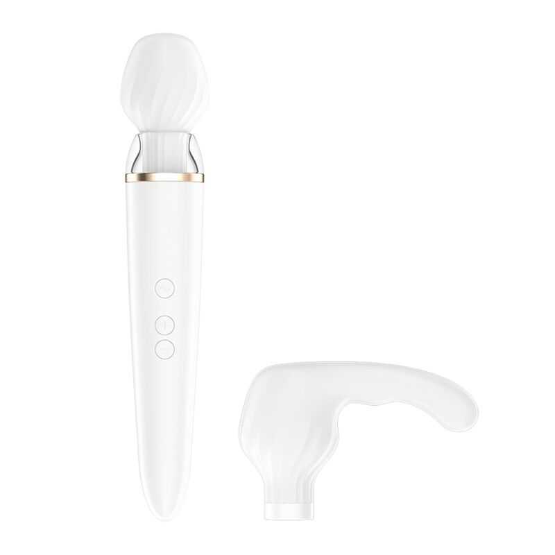 SATISFYER DOUBLE WAND ER APP WHITE