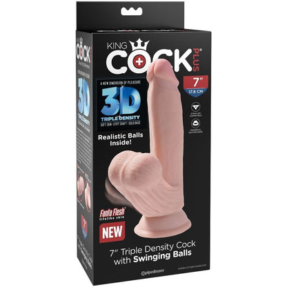 KING COCK PLUS 3D COCK Swing Balls 152 CM PELE LEVE