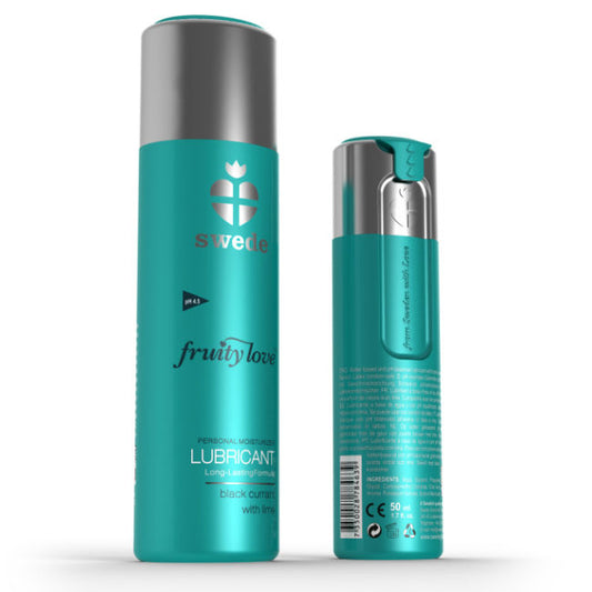 SWEDE FRUITY LOVE LUBRIFICANTE GROSELHA PRETA LIMaO 50 ML