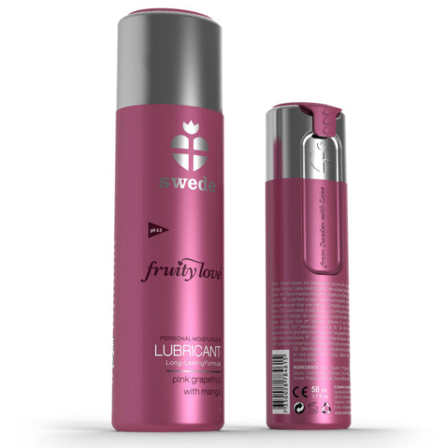 LUBRIFICANTE SUECO FRUITY LOVE ROSA TORANJA COM MANGA 50 ML