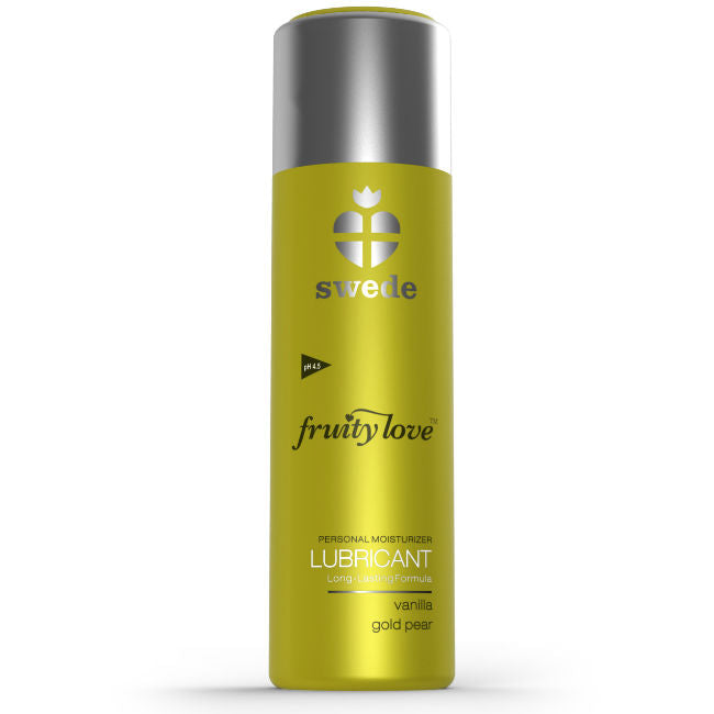 SWEDE FRUITY LOVE LUBRIFICANTE BAUNILHA OURO PeRA 100 ML