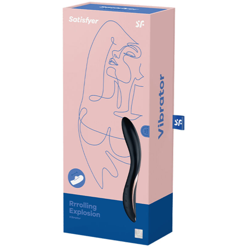 VIBRADOR DE PONTO G DE EXPLOSaO RRROLLING SATISFYER