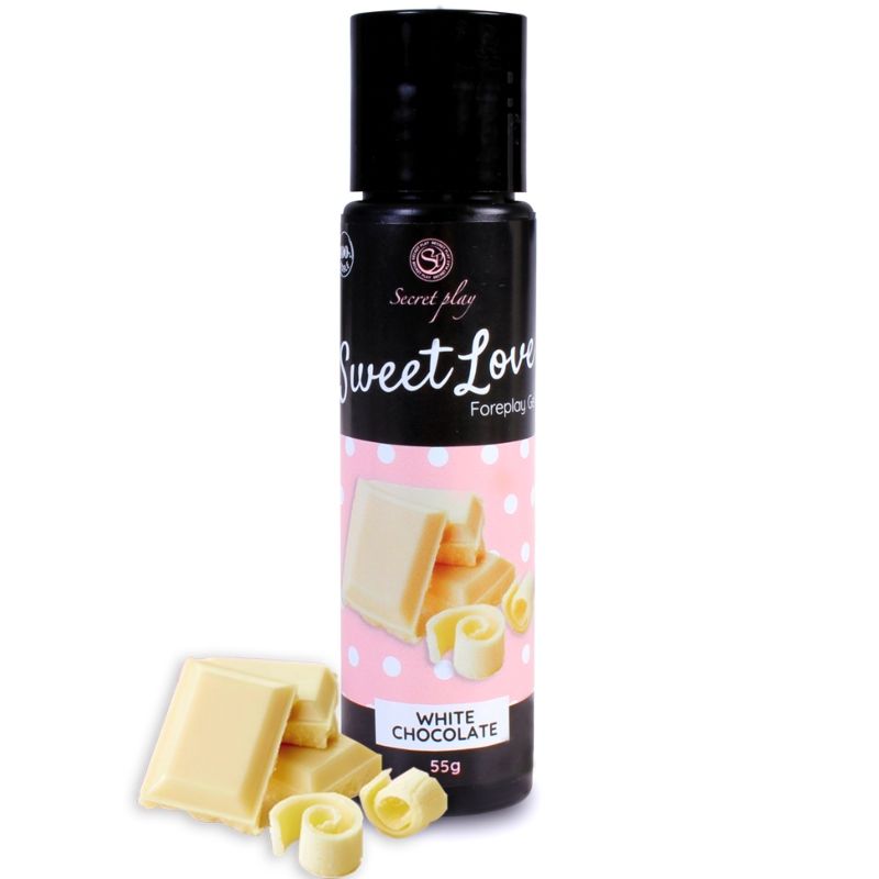 GEL SECRETPLAY DOCE AMOR CHOCOLATE BRANCO 60 ML