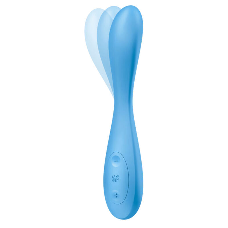 SATISFYER G SPOT FLEX 4 MULTI VIBRATOR APP BLUE