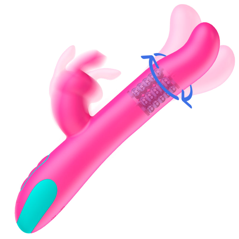 HAPPY LOKY PLUTO COELHO VIBRADOR E ROTADOR RELoGIO COM TECNOLOGIA SEM FIO COMPATiVEL