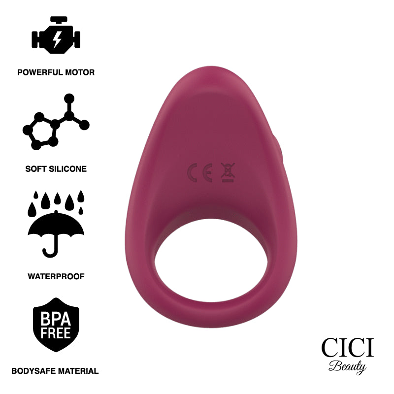 ANEL VIBRANTE DE SILICONE CICI BEAUTY PREMIUM