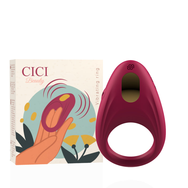 ANEL VIBRANTE DE SILICONE CICI BEAUTY PREMIUM