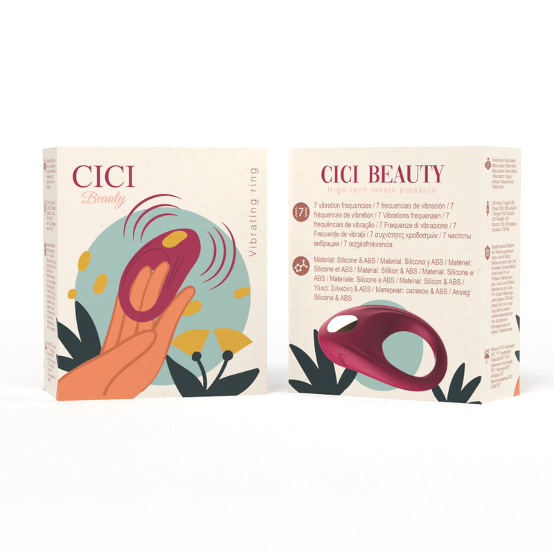 ANEL VIBRANTE DE SILICONE CICI BEAUTY PREMIUM