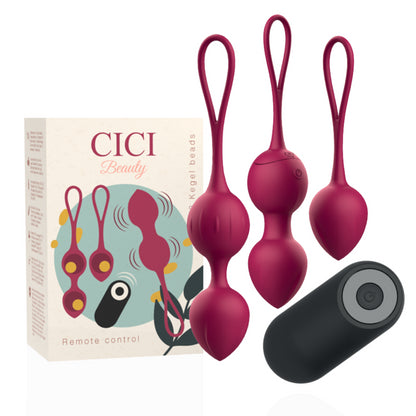 CONTROLE REMOTO CICI BEAUTY PREMIUM SILICONE 3 VIBRANTES KEGEL BEADS