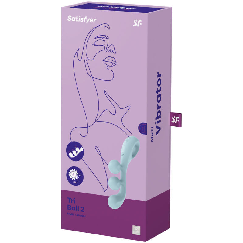 SATISFYER TRI BALL 2 MULTI VIBRADOR AZUL