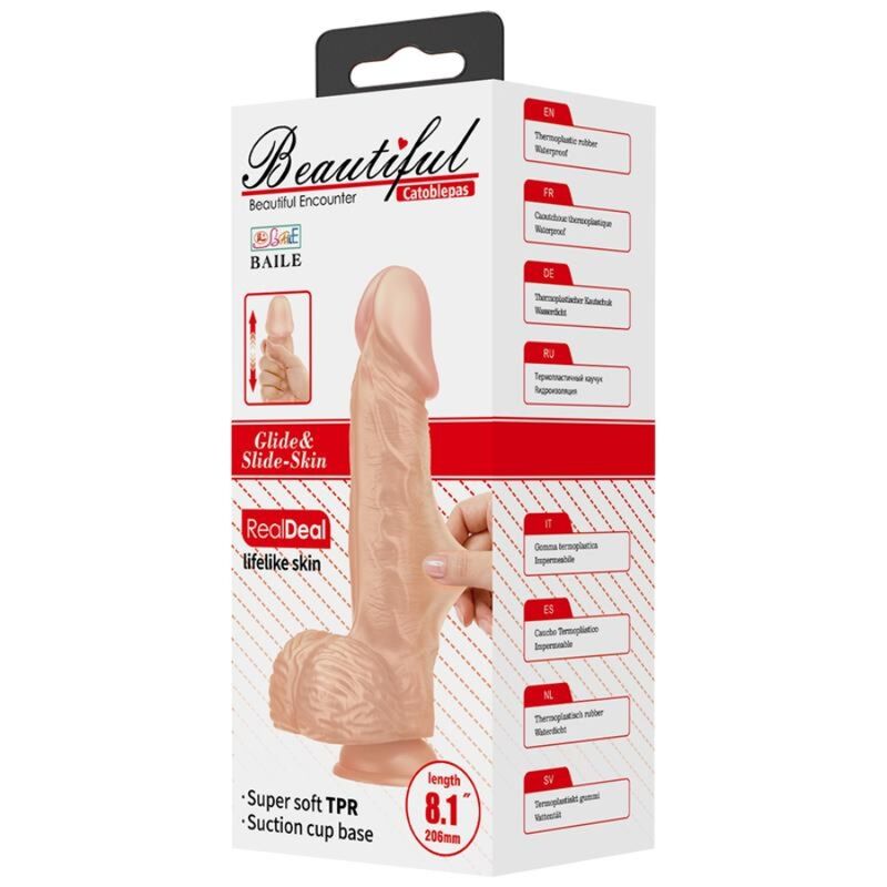 BELO ENCONTRO CATOBLEPAS DILDO REALiSTICO E FLEXiVEL 206 CM CARNE