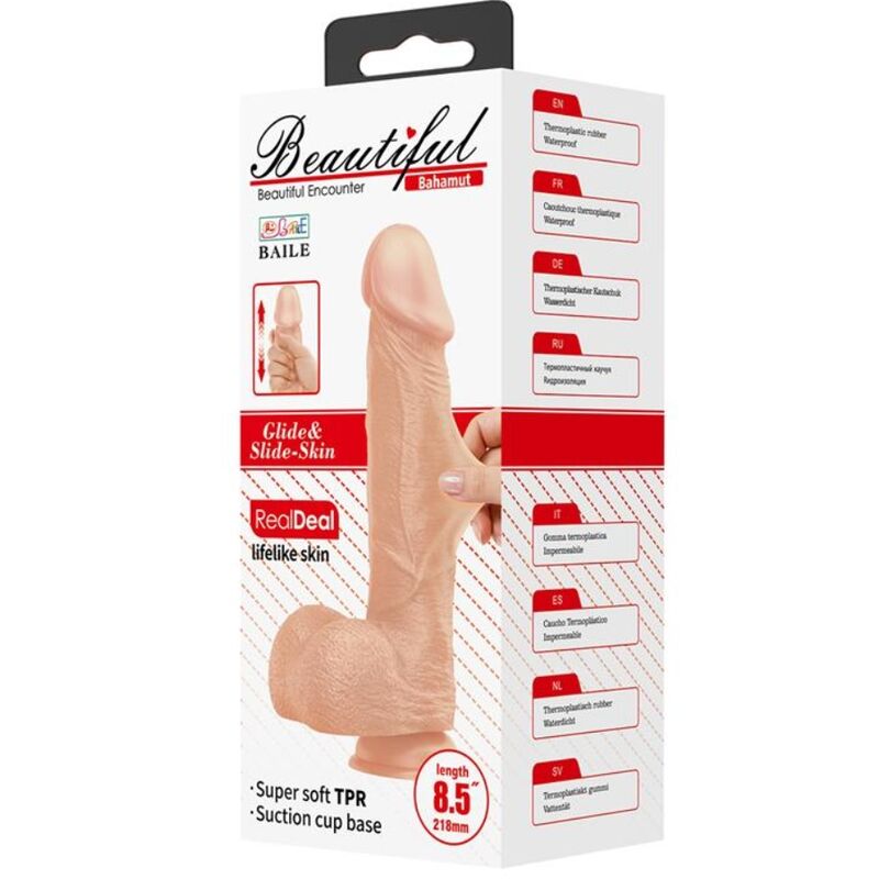 BELO ENCONTRO BAHAMUT DILDO REALiSTICO E FLEXiVEL 218 CM CARNE