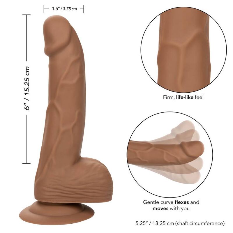 CALIFoRNIA EXOTICS SILICONE 1524 CM MARROM