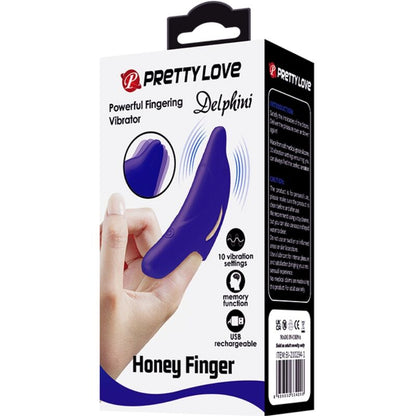 PRETTY LOVE DELPHINI POWERFUL FINGERING STIMULATOR AZUL ESCURO