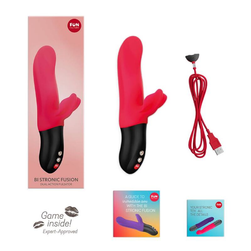 FUN FACTORY BI STRONIC FUSION DUAL PULSATOR INDIA RED