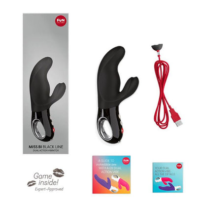 FUN FACTORY MISS BI RABBIT VIBRATOR BLACK LINE