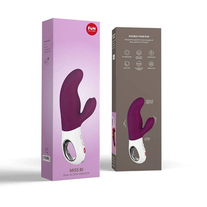 FUN FACTORY MISS BI DUAL VIBRATOR GRAPE WHITE