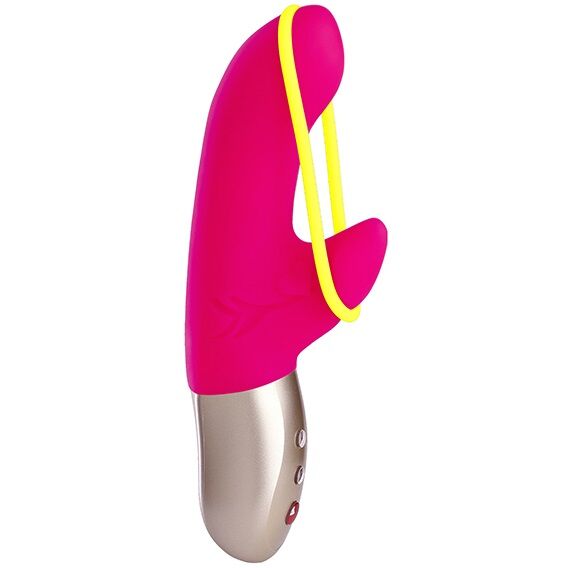 FUN FACTORY AMORINO MINI VIBRATOR PINK NEON YELLOW