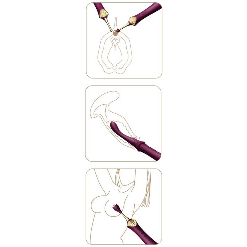 ZALO BESS 2 CLITORAL MASSAGER PURPLE