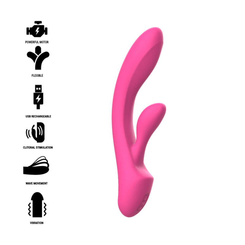 INTENSE LUIGI VIBRATOR RABBIT SILICONE PINK