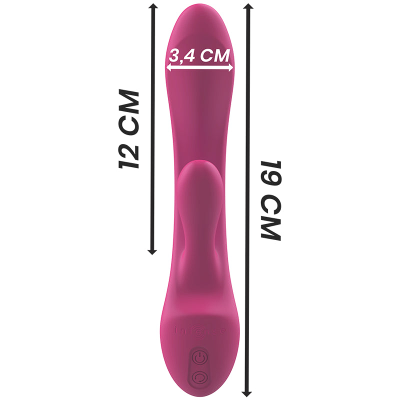 INTENSE LUIGI VIBRATOR RABBIT SILICONE PINK