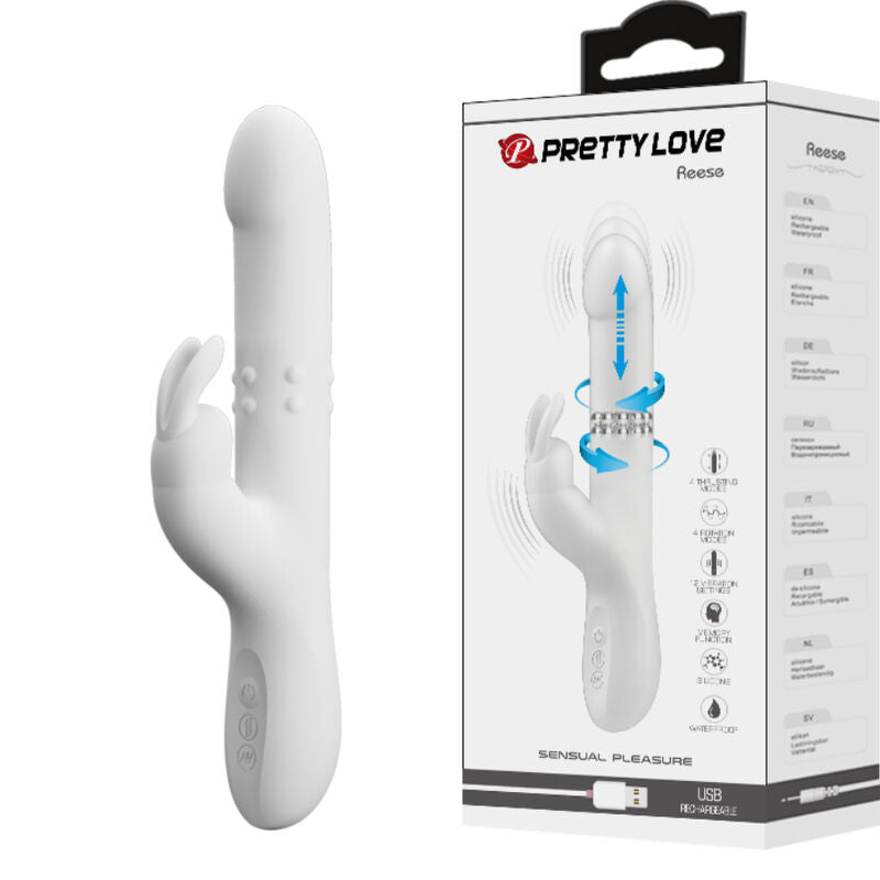 PRETTY LOVE REESE ROTATING VIBRADOR PRATA