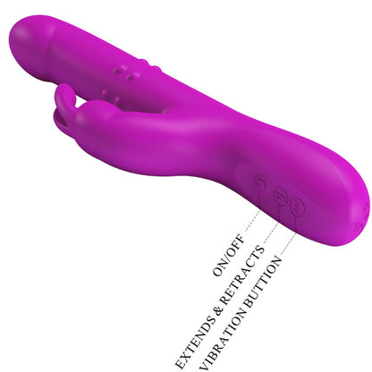 PRETTY LOVE REESE ROTATING VIBRATOR ROXO