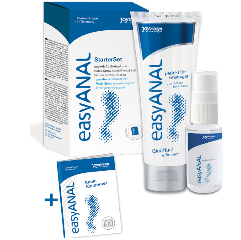 CONJUNTO DE INICIALIZAyaO EASY ANAL LUBRICANTE RELAX SPRAY