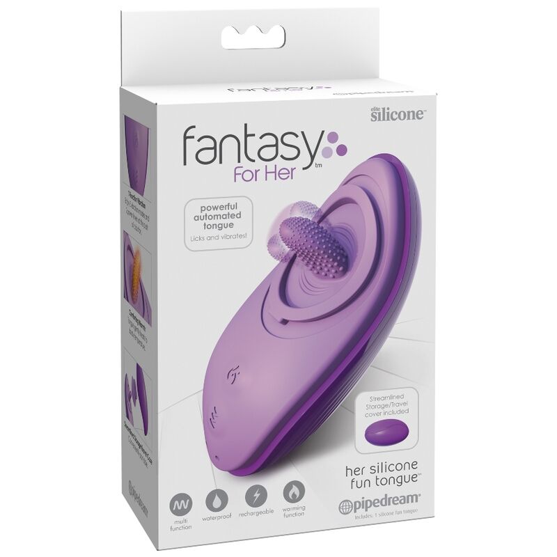 FANTASY PARA SUA LiNGUA DIVERTIDA DE SILICONE ROXA